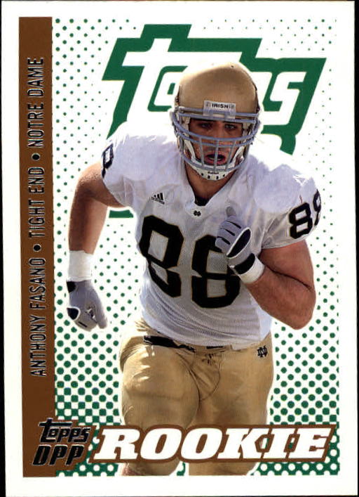 2006 Topps Draft Picks and Prospects #117 Anthony Fasano RC - Football Card