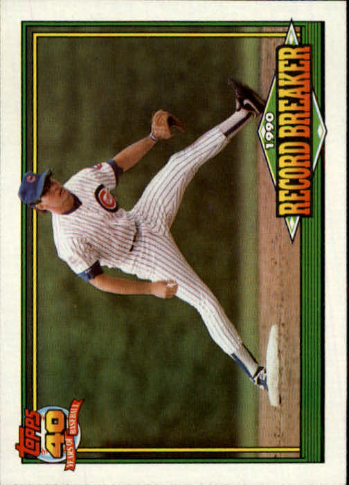 1991 Topps #7 Ryne Sandberg Record Breaker - Baseball Card NM-MT