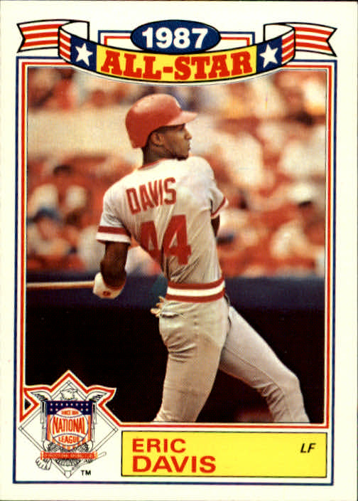 1988 Topps Glossy All-Stars #17 Eric Davis - Baseball Card - NM-MT