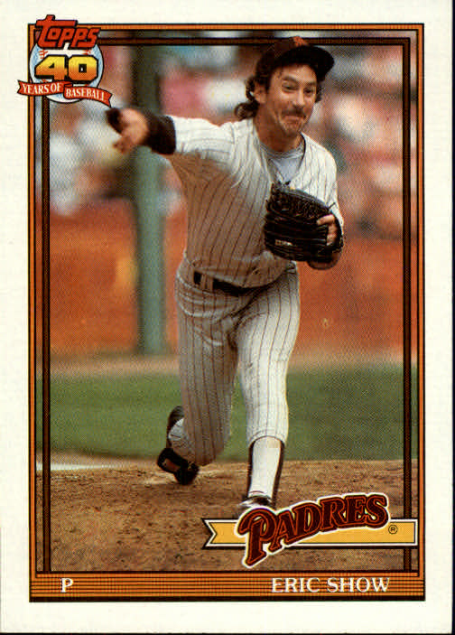 1991 Topps #613 Eric Show - Baseball Card NM-MT