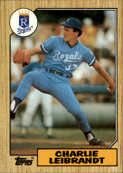 1987 Topps #223 Charlie Leibrandt - Baseball Card NM-MT