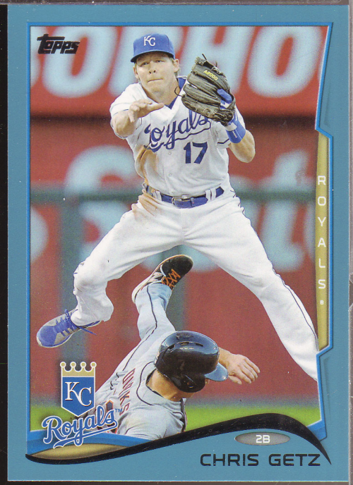 2014 Topps Wal-Mart Blue Border #298 Chris Getz- Baseball Card NM-MT
