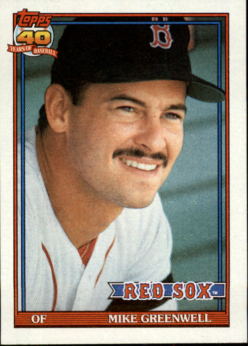 1991 Topps #792 Mike Greenwell - Baseball Card NM-MT