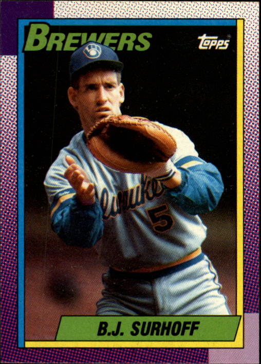 1990 Topps #696 B.J. Surhoff - Baseball Card