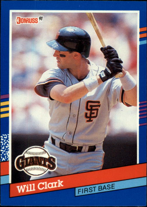 1991 Donruss #86 Will Clark - Baseball Card NM-MT