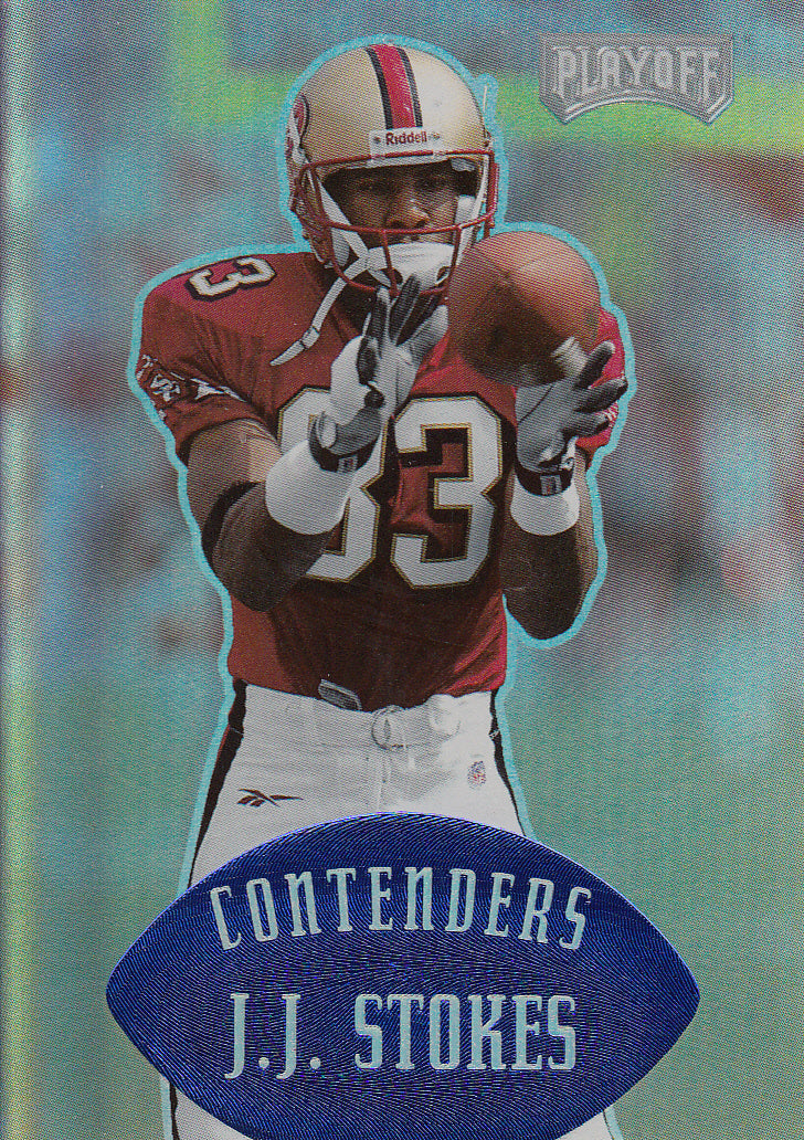 1997 Playoff Contenders #125 J.J. Stokes - Football Card
