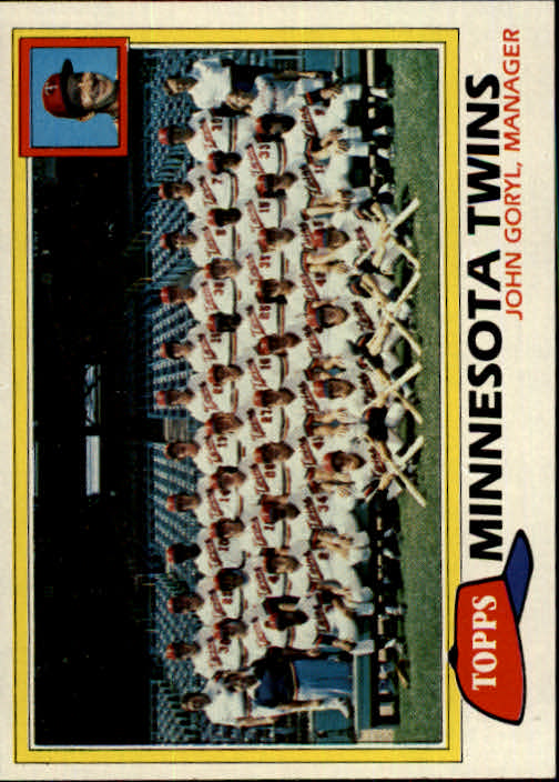 1981 Topps #669 Twins Team Checklist / John Goryl MG - Baseball Card NM-MT