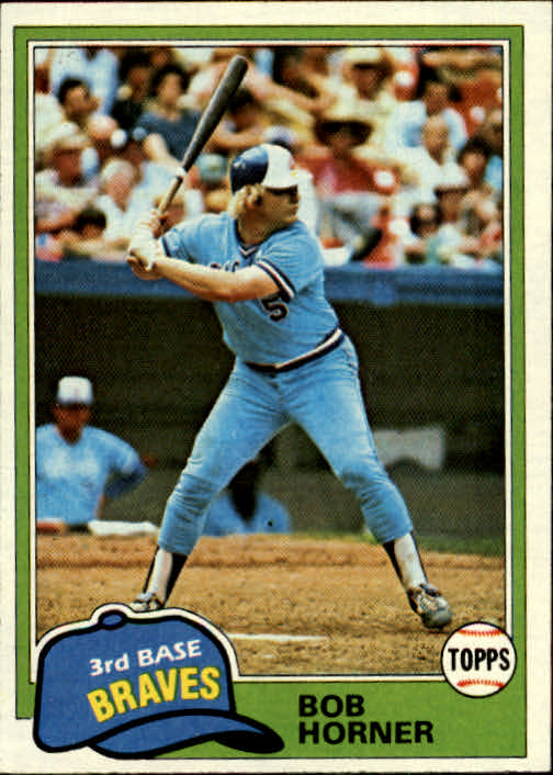 1981 Topps #355 Bob Horner - Baseball Card NM-MT