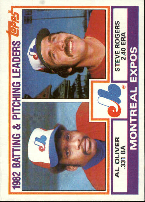 1983 Topps #111 Montreal Expos TL/BA: Al Oliver/ERA: Steve Roger - Baseball Card NM-MT