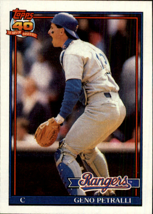 1991 Topps #78 Geno Petralli - Baseball Card NM-MT