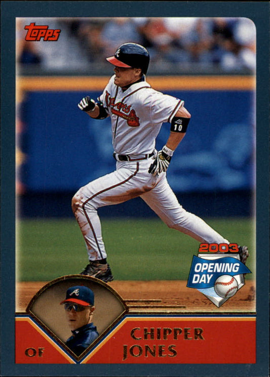2003 Topps Opening Day #4 Chipper Jones - Baseball Card NM-MT