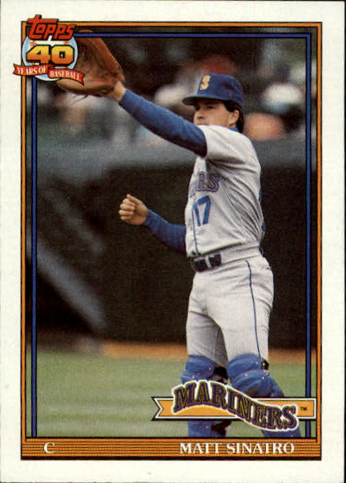 1991 Topps #709 Matt Sinatro - Baseball Card NM-MT