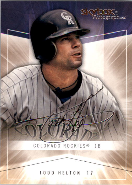 2005 SkyBox Autographics #20 Todd Helton - Baseball Card NM-MT