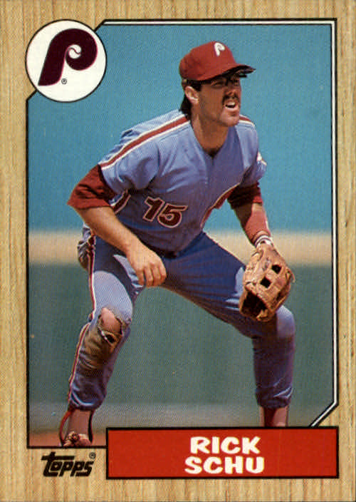 1987 Topps #209 Rick Schu - Baseball Card NM-MT