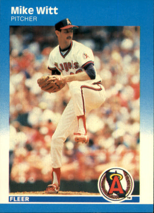 1987 Fleer #95 Mike Witt - Baseball Card NM-MT