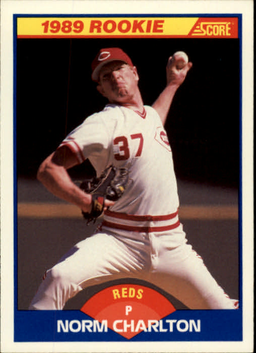 1989 Score #646 Norm Charlton RC - Baseball Card NM-MT