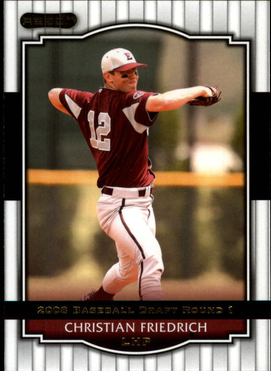 2008 Razor Signature Series #25 Christian Friedrich - Baseball Card NM-MT