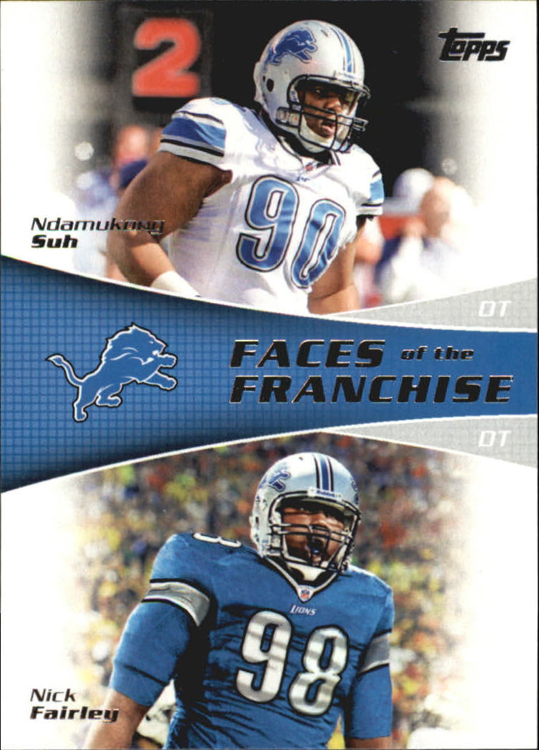 2011 Topps Faces of the Franchise #SF Ndamukong Suh / Nick Fairley Football Card
