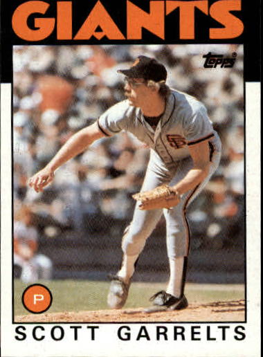 1986 Topps #395 Scott Garrelts - Baseball Card NM-MT