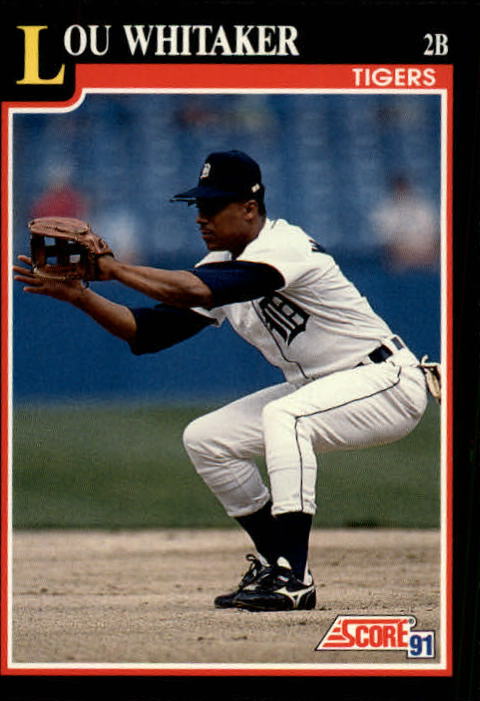 1991 Score #297 Lou Whitaker - Baseball Card - NM-MT