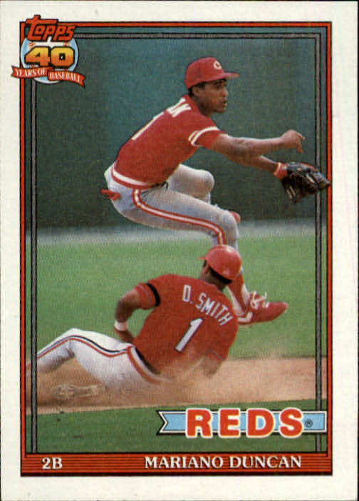 1991 Topps #13 Mariano Duncan - Baseball Card NM-MT