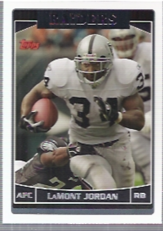 2006 Topps #60 LaMont Jordan - Oakland Raiders Football Card - NM-MT