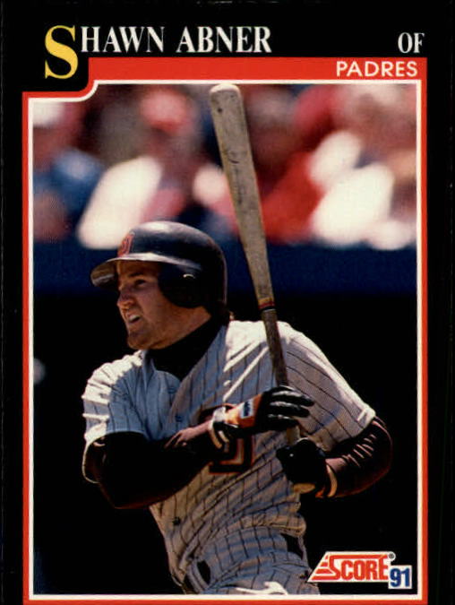 1991 Score #261 Shawn Abner - Baseball Card NM-MT