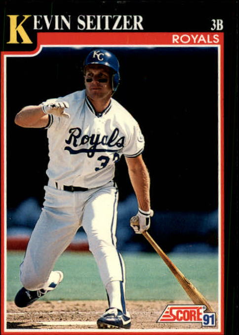 1991 Score #279 Kevin Seitzer UER - Baseball Card NM-MT