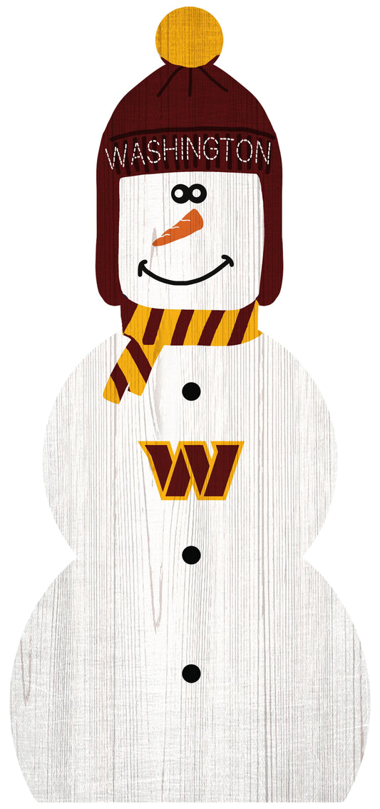 Washington Commanders 31" Snowman Leaner by Fan Creations
