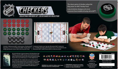 Minnesota Wild Checkers Board Game by Masterpieces