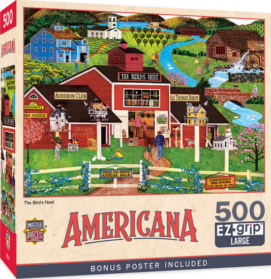 Americana - The Birds Nest 500 Piece EZ Grip Jigsaw Puzzle by Masterpieces