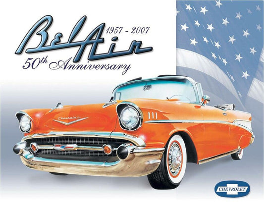 Bel Air - 50th Anniversary Metal Tin Sign - 1395