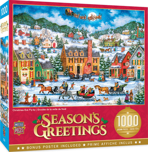 Christmas - Christmas Eve Fly By 1000 Piece Puzzle by Masterpieces