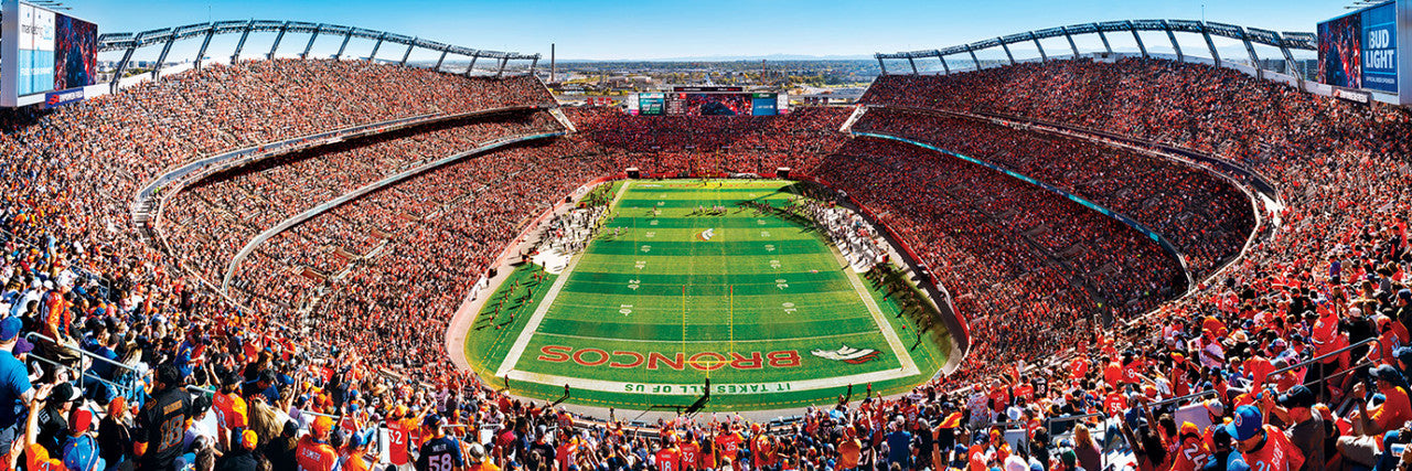 Denver Broncos Panoramic Stadium 1000 Piece Puzzle - End View by Masterpieces
