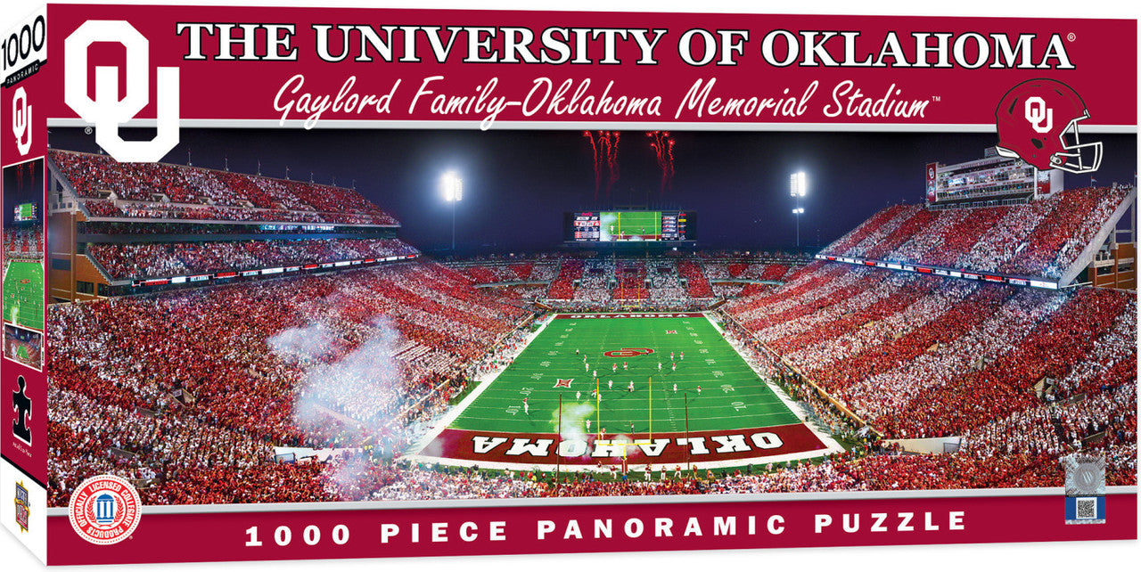 Oklahoma Sooners Panoramic Stadium 1000 Piece Puzzle - End View