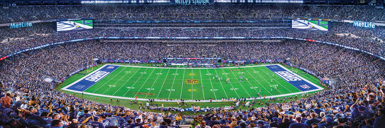 New York Giants Panoramic Stadium 1000 Piece Puzzle - Center View by Masterpieces