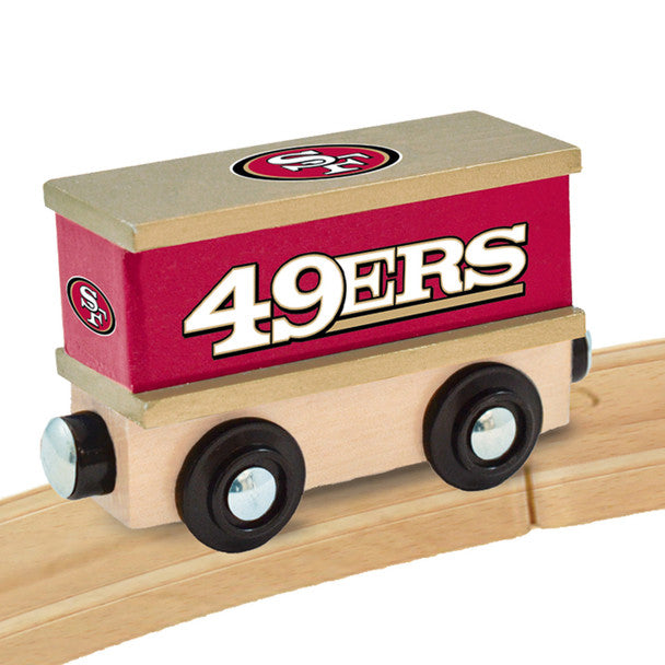 San Francisco 49ers Box Car Wooden Toy Train Engine by Masterpieces