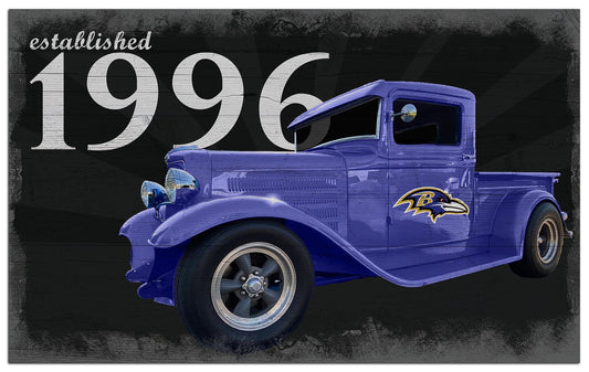Baltimore Ravens Established Truck 11" x 19" Sign by Fan Creations
