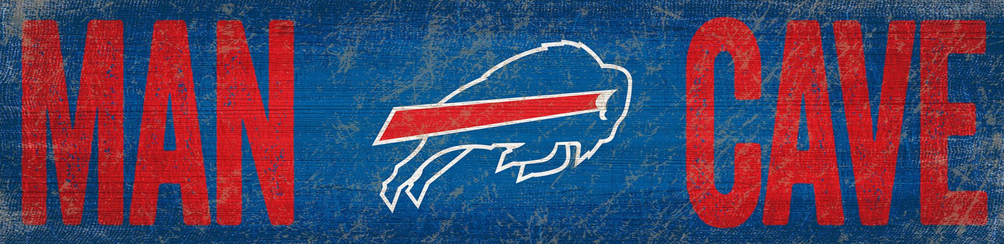 Buffalo Bills Distressed Man Cave Sign by Fan Creations