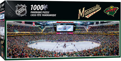 "Minnesota Wild Stadium 1000-Piece Puzzle. Brand new, measures 13x39 inches. Made by Masterpieces."