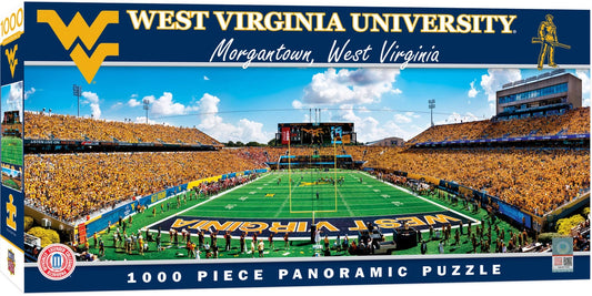 West Virginia Mountaineers Panoramic Stadium 1000 Piece Puzzle - End View by Masterpieces