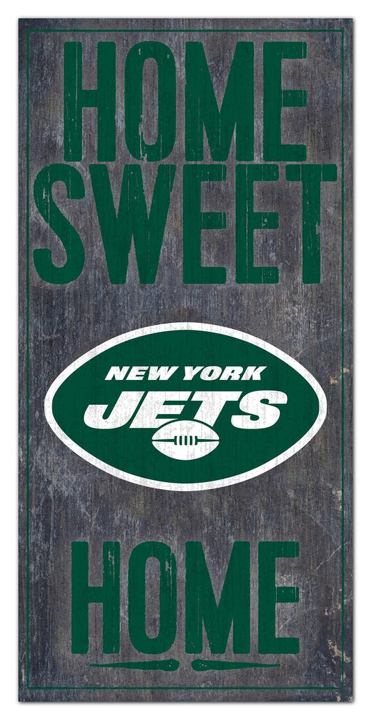New York Jets Home Sweet Home 6" x 12" Sign by Fan Creations