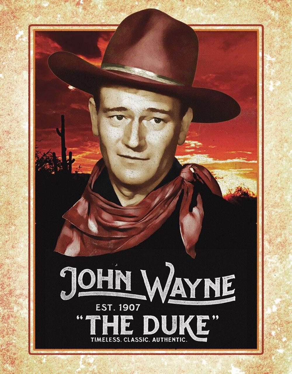 John Wayne - Classic 12.5" x 16" Metal Tin Sign - 2230