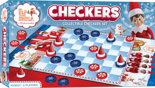 The Elf on the Shelf Checkers Board Game by Masterpieces