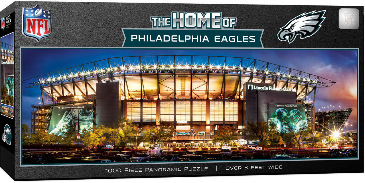 Philadelphia Eagles Panoramic Stadium 1000 Piece Puzzle - Stadium View by Masterpieces