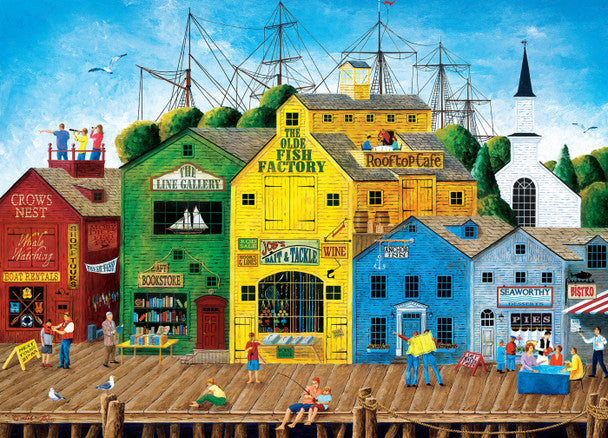 Hometown Gallery - Crows Nest Harbor 1000 Piece Jigsaw Puzzle by Masterpieces