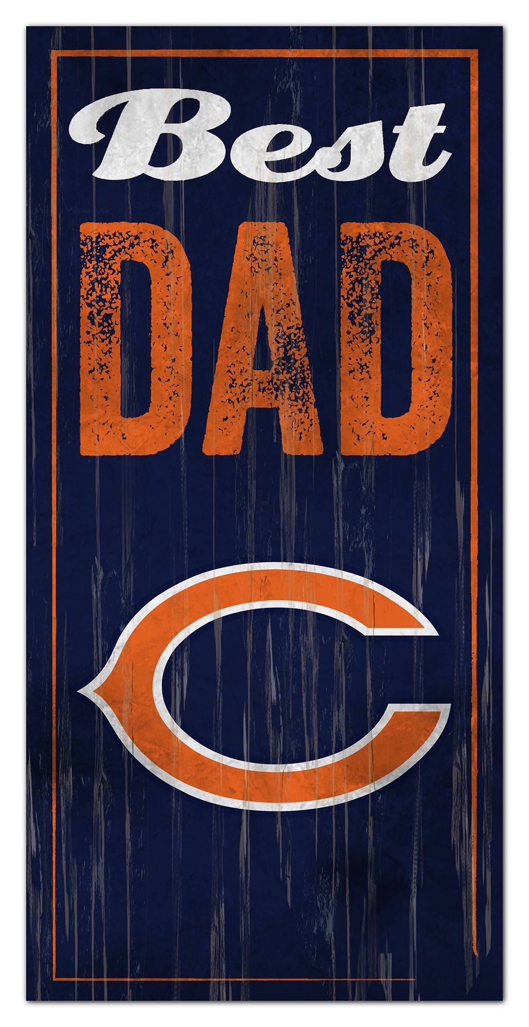 Chicago Bears Best Dad Sign by Fan Creations