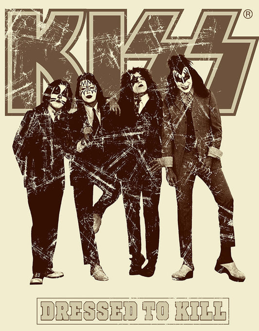 KISS - Dressed 12.5" x 16" Metal Tin Sign - 2647