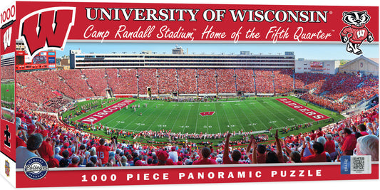 Wisconsin Badgers Panoramic Stadium 1000 Piece Puzzle - Center View by Masterpieces