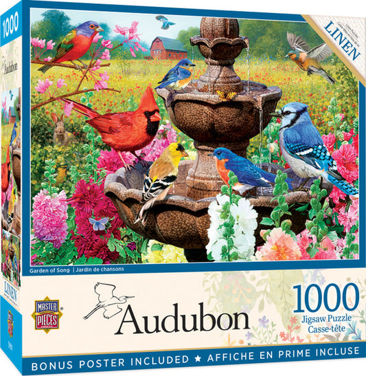 Audubon - Garden of Song 1000 Piece Jigsaw Puzzle by Masterpieces